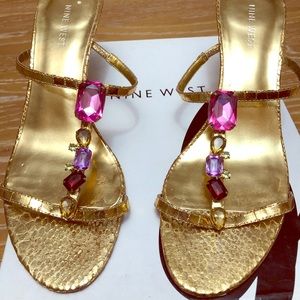 Gold sandals
